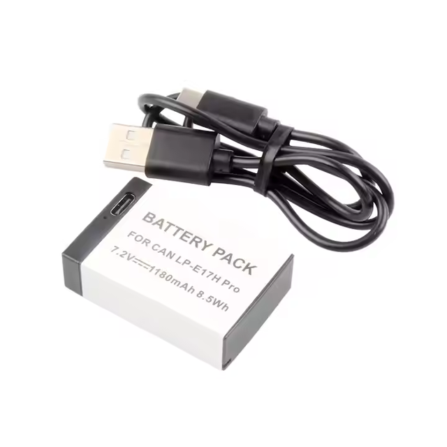 LP-E17H Pro 7.4V 1180mAh TYPE-C USB-C Battery Pack LPE17H Lithium Ion Batteries for Canon M3/M5/M6 760D 750D 800D 200D Cameras