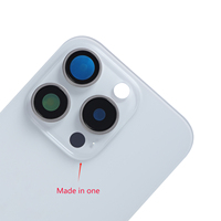 Coque Arrière en Verre à Plaque Métallique au Design Barre avec Cadre et Anneau Magnétique pour Boîtiers de Téléphones Mobiles iPhone 15 Pro et 15 Pro Max