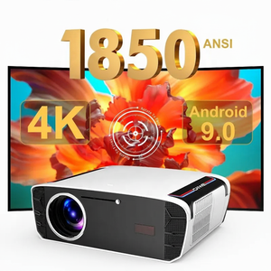 OEM 1850ANSI A9Q Smart <b>LED</b> <b>Projector</b> for Mobile Phone 4K Video 5G Wifi Support Home Theatre Video <b>Projector</b> with Auto - Product Image 1