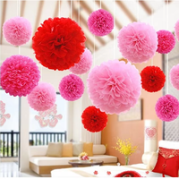 Bolas de Papel de Seda Multicolores de 20/30 cm para Decoración de Fiestas, Bodas, Cumpleaños, Navidad