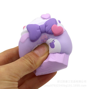 Pu Foam Cartoon Cat Cake Shape Slow <b>Rebound</b> Toy Fidget Toy For Kids 2 4 Years Unisex - Product Image 4