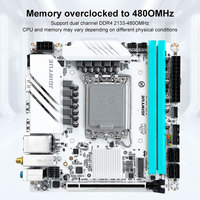 Motherboard Gaming JGINYUE B760I DDR4 Dual Channel LGA 1700 Mendukung CPU Generasi ke-12 dan ke-13 untuk PC Gaming