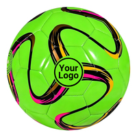 Ballon de football Kata en PVC durable, cousu à la machine, léger, taille 5, sports d'équipe, couleur et logo personnalisés, promotion en gros