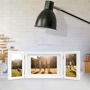 Marco de fotos de letrero de madera maciza para marco de impresión de pared de imagen marco de foto Mural plegable Collage marco de fotos 4x6" - Product Image 2