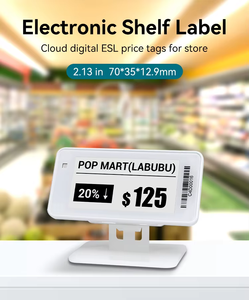 Sistema <span class=keywords><strong>ESL</strong></span> de Etiqueta de Preço Digital E-ink de 2,13 Polegadas Sem Fio ou BLE 5.0 do Fabricante Original HIPOINK E-Paper Para Supermercado e Mercearia - Product Image 2