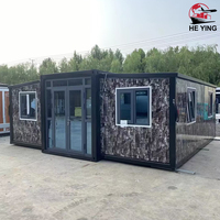 Maison conteneur préfabriquée extensible de 20 pieds et 40 pieds prête à être expédiée, à vendre, livraison rapide, mini-maison préfabriquée 3, 4 ou 5 chambres