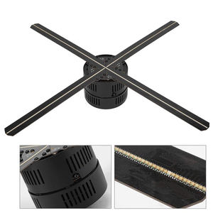 AC110V 220 3D <span class=keywords><strong>Holographique</strong></span> <span class=keywords><strong>Projecteur</strong></span> Publicitaire 65cm 4 Lame LED <span class=keywords><strong>Holographique</strong></span> Ventilateur Stand Meilleure Pour Le Magasin de Magasin de Center Commercial - Product Image 3