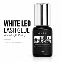 Adhésif pour cils LED blanc pour les entreprises de fournitures de salons, logo personnalisé disponible