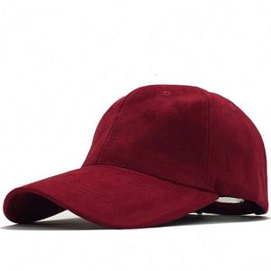 Gorra de béisbol informal para exteriores de otoño e invierno para mujeres y hombres, sombrero de gamuza 100% de Color sólido - Product Image 2
