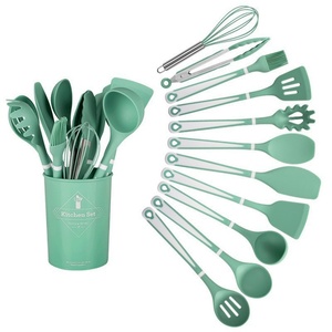 Juego de 12 Utensilios de Cocina de Silicona de Grado Alimenticio, Antiadherentes y Resistentes al Calor para Cocina - Product Image 1
