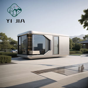 2025 kecil Mini Modern Modular tahan air Prefab ponsel rumah kantor portabel tidur Pod Hotel kabin pintar kapsul ruang angkasa - Product Image 5