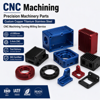 Boîtiers, dissipateurs thermiques et supports de montage en aluminium anodisé usinés CNC pour l'électronique (OEM/ODM)