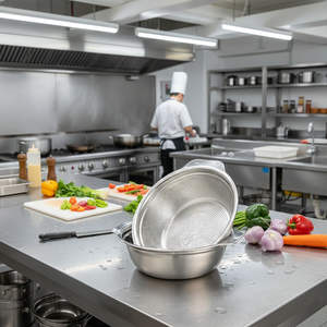 Colador de Acero Inoxidable 201 de Fábrica, Ecológico, Moderno, Duradero, Apto para <span class=keywords><strong>Lavavajillas</strong></span>, para Frutas, Arroz y Otros Alimentos - Product Image 6