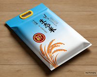 Sac d'emballage pour farine 5kg 10kg imprimé non tissé Spunbond durable certifié ISO, qualité alimentaire, laminé, pour blé, maïs, manioc, OEM