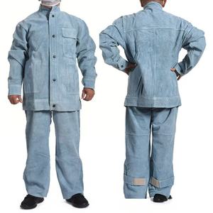Traje de <span class=keywords><strong>soldador</strong></span> resistente al desgaste de tipo dividido ignífugo Uso intermitente Ropa DE SEGURIDAD Ropa DE TRABAJO - Product Image 1