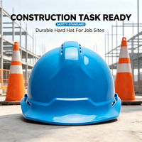 Casque de sécurité pour travaux de construction, EN397 ANSI Z89.1 ABS, logo personnalisé, ouvertures de ventilation, casque de sécurité rigide pour hommes