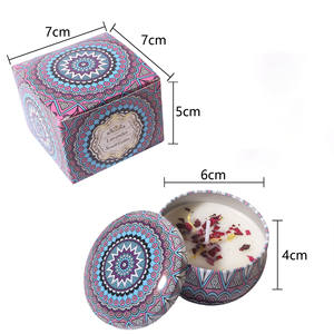 เทียนหอมขนาดพกพา ชุดของขวัญเทียนหอมในกระป๋องดีบุก สำหรับใช้ในบ้าน - Product Image 5