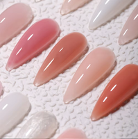 Nouveauté - Échantillon gratuit - Gel de construction transparent nude série 185, 48 teintes - Gel d'extension d'ongles UV pour salon professionnel et DIY à domicile