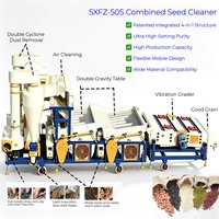 Machine de nettoyage des graines de chia et de tournesol, équipement de traitement des céréales, séparateur aérodynamique de graines, séparateur à aspiration d'air