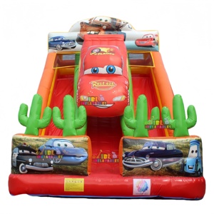 Fabricants de produits gonflables, toboggan gonflable pour voiture, thème Mc Queen, toboggan aquatique gonflable <span class=keywords><strong>avec</strong></span> <span class=keywords><strong>piscine</strong></span> pour enfants, terrains de jeux extérieurs - Product Image 1