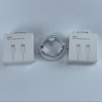 Cable USB-C a USB-C de 60W PD, Cable de Carga Rápida con Trenzado de Nailon de 1m 2m, Cable de Carga USB Tipo C para iPhone 15/16/17 para Samsung