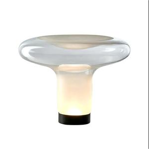 Modern Glass <b>Table</b> <b>Lamp</b> LED Light Source E27 <b>Base</b> Switch Control For Bedroom Study Living Room Designer Decor - Product Image 5