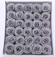 Poudre de cristal or rose directement de l'usine, tête de fleur, bleu Enchantress, bouquet de la Saint-Valentin, matériel DIY, fleur de rose scintillante