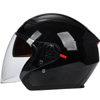 Vente en gros personnalisé toutes saisons cyclisme demi-visage casques hommes femmes scooter électrique moto équipement de sécurité ABS PC visière