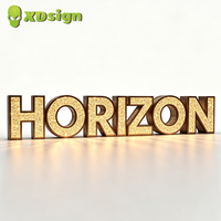 Lettres en relief LED personnalisées XDsign à haute luminosité, enseigne 3D, diamant étincelant, étanche IPX7, certifiées CE, décoration de voiture