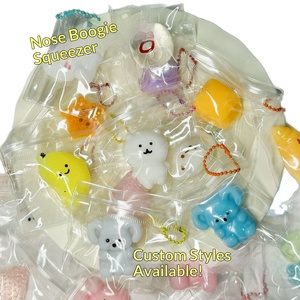 Xiaohongshu ของเล่นพลาสติกสำหรับเด็กชายบีบจมูกเล็กๆน้อยๆจี้บีบขนาดเล็กน่ารักคุ้มค่าสูง DIY ของเล่นบรรเทาความเครียด - Product Image 5