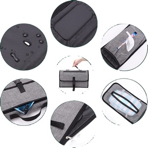 Tapis à langer multifonctionnel transfrontalier pratique et imperméable pour bébé avec plusieurs méthodes de suspension couches pliantes pour bébé pa - Product Image 4