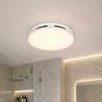 Ventilateur d'extraction de plafond intelligent avec lumière LED, éclairage RGB 5 couleurs et haut-parleur, faible bruit 50 dB pour salle de bain, usage domestique