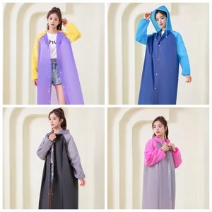 Impermeable para Exteriores, Poncho Grueso para Adultos, Impermeable Largo con Capucha para Hombres y Mujeres, Chaqueta Impermeable para Viajes, Campamentos, Pesca - Product Image 3