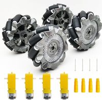 Kit de voiture robot 4x4 éducatif TT Motor Smart avec encodeur de vitesse, châssis métallique, relais USB 2 voies pour Raspberry Pi