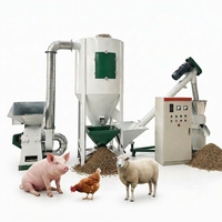 Nouvelle Ligne de Production Automatique de Granulés d'Aliments pour Volailles, Capacité 100 kg/h, Machine à Granulés d'Aliments pour Poulets 220V