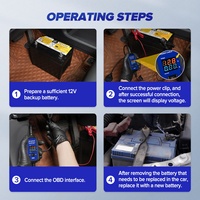 MRCARTOOL B80 Connecteur OBD2 pour voiture, économiseur de batterie, sauveur de mémoire ECU automobile, prise électrique d'urgence OBD 2