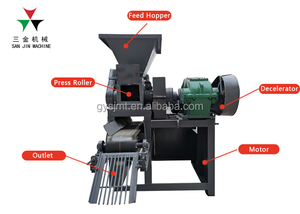 Con Lăn Đôi phân bón bóng Máy ép điện cực dán hình dạng trứng bóng Máy ép được sử dụng trong nhà máy Carbon điện - Product Image 3