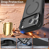 Funda Magnética de Lujo para Teléfono con Soporte, Antideslizante, Protección de Cámara, para iPhone 16 17 18 Pro Max, Proveedor Mayorista