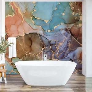 <span class=keywords><strong>Peinture</strong></span> murale en marbre coloré, fond abstrait, <span class=keywords><strong>papier</strong></span> <span class=keywords><strong>peint</strong></span> pour salon - Product Image 4