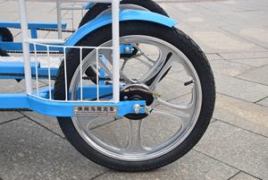 Vélo Surrey à 4 roues pour 6 personnes, double rangée, en acier <span class=keywords><strong>Ican</strong></span> personnalisé, à vitesse unique, avec frein à tambour et pédale standard - Product Image 4