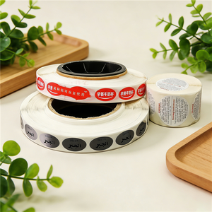 BONI Étiquettes adhésives personnalisées pour emballages de produits, <span class=keywords><strong>impression</strong></span> d'étiquettes imperméables en PVC, PP, vinyle, rouleaux de papier, autocollants personnalisés avec logo - Product Image 1