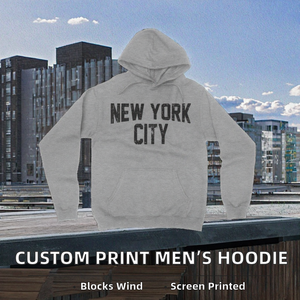 เสื้อฮู้ดดี้โอเวอร์ไซส์ผ้าฟลีซพิมพ์ลายคุณภาพสูงสำหรับผู้ชาย ผ้าฝ้าย 100% เป็นมิตรกับสิ่งแวดล้อม - Product Image 2