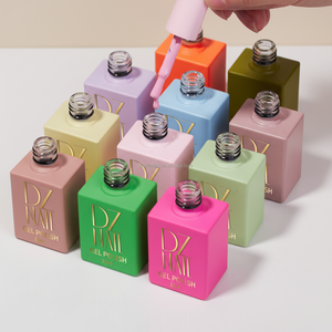 Kit de vernis à ongles gel professionnel 15 ml 2026 sans HEMA, avec couche de finition en résine, certifié, gel UV pailleté néon - Product Image 3