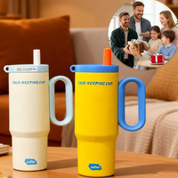 Vaso Stanleyyem de 40 oz con Asa, Taza de Acero con Aislamiento al Vacío, Precio de Fábrica, Logotipo Personalizado, Venta al Por Mayor