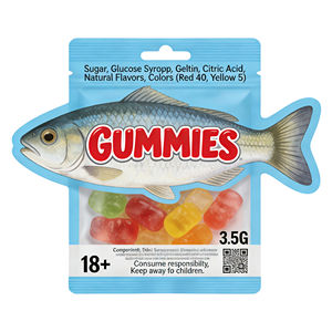 Bolsas <span class=keywords><strong>de</strong></span> Impresión Digital 3.5, Troqueladas, Suaves al Tacto, Irregulares, <span class=keywords><strong>de</strong></span> PE, Resistentes a la Humedad, con Base, para Envasado <span class=keywords><strong>de</strong></span> Dulces y Flores, Bolsas <span class=keywords><strong>de</strong></span> Mylar con Forma - Product Image 2