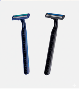 Çevre dostu tek kullanımlık otel tıraş kiti özel Logo seyahat boyutu tuvalet jilet çift kenar bıçakları ikiz bıçak tıraş kremi - Product Image 1