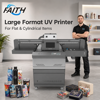Impresora UV de Formato Grande con Certificación CE Faith, Impresora UV de Cama Plana para Impresión en Puertas de Madera