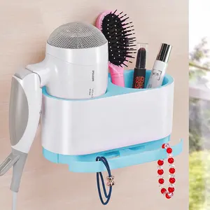 Großhandel Luxus Ecoco Kunststoff Badezimmer Wand montage Haartrockner Stand halter mit Haar glätter Gebläse Windspiel Rohr halter