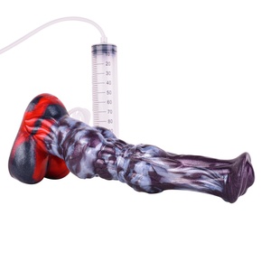 Squirting Realistic Horse <b>Dildo</b> Penis Cock Anal Plug Soft Silicone Ejaculating <b>Dildos</b> G-Spot Orgasm Adult Sex Toys - Product Image 3
