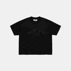 T-shirt SABOTEUR BOXY à col rond et manches courtes, avec motif imprimé et structure de motif sur la surface - Product Image 1